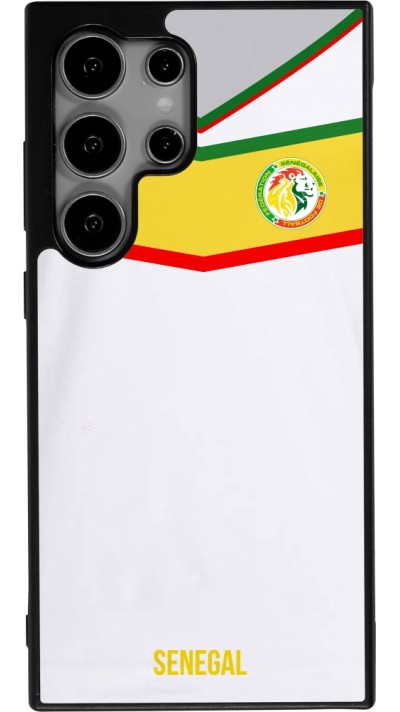 Samsung Galaxy S24 Ultra Case Hülle - Silikon schwarz Senegal 2022 personalisierbares Fußballtrikot