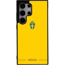 Coque Samsung Galaxy S24 Ultra - Silicone rigide noir Maillot de football Suède 2026 personnalisable