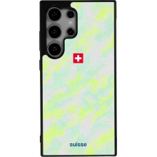 Coque Samsung Galaxy S24 Ultra - Silicone rigide noir Maillot de football Suisse Away 2026 personnalisable