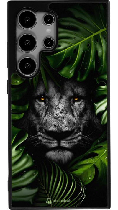 Coque Samsung Galaxy S24 Ultra - Silicone rigide noir Forest Lion