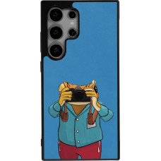 Coque Samsung Galaxy S24 Ultra - Silicone rigide noir Frog with camera DTMF