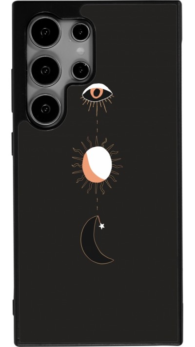 Coque Samsung Galaxy S24 Ultra - Silicone rigide noir Halloween 22 eye sun moon