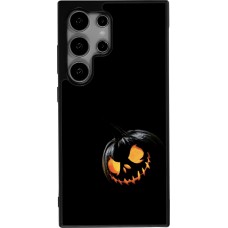 Coque Samsung Galaxy S24 Ultra - Silicone rigide noir Halloween 2023 discreet pumpkin