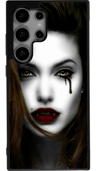 Coque Samsung Galaxy S24 Ultra - Silicone rigide noir Halloween 2023 gothic vampire