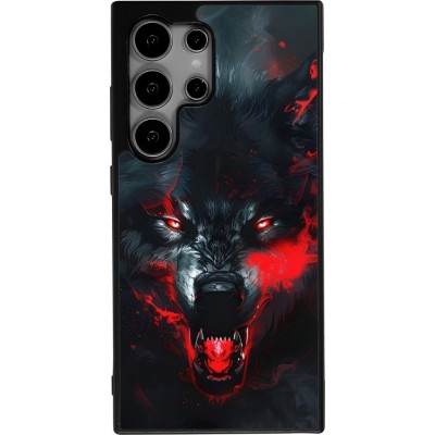 Samsung Galaxy S24 Ultra Case Hülle - Silikon schwarz Halloween 2024 mad werewolf
