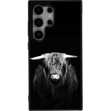 Coque Samsung Galaxy S24 Ultra - Silicone rigide noir Highland calf black