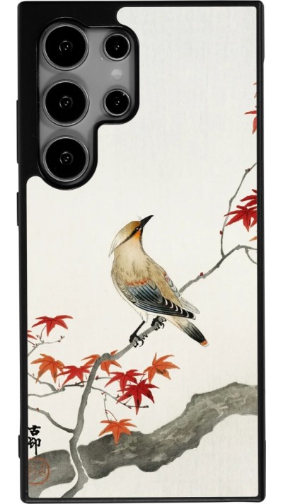 Coque Samsung Galaxy S24 Ultra - Silicone rigide noir Japanese Bird