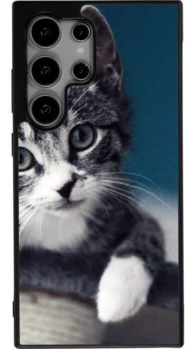 Coque Samsung Galaxy S24 Ultra - Silicone rigide noir Meow 23