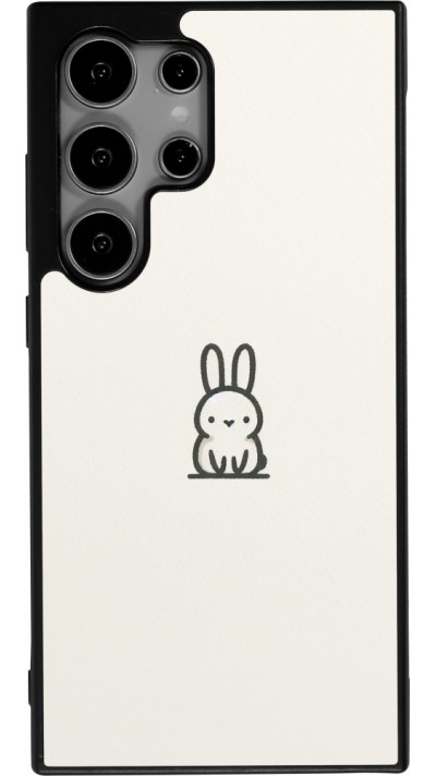Coque Samsung Galaxy S24 Ultra - Silicone rigide noir Minimal bunny cutie