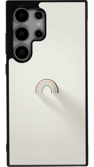Coque Samsung Galaxy S24 Ultra - Silicone rigide noir Mini Rainbow Minimal