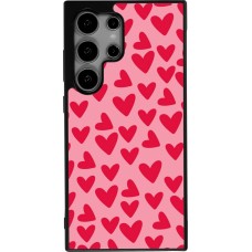Samsung Galaxy S24 Ultra Case Hülle - Silikon schwarz Mom 2024 kleine Herzen