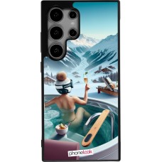 Samsung Galaxy S24 Ultra Case Hülle - Silikon schwarz Berg Glamour Whirlpool