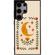 Coque Samsung Galaxy S24 Ultra - Silicone rigide noir Half moon stamp 2026