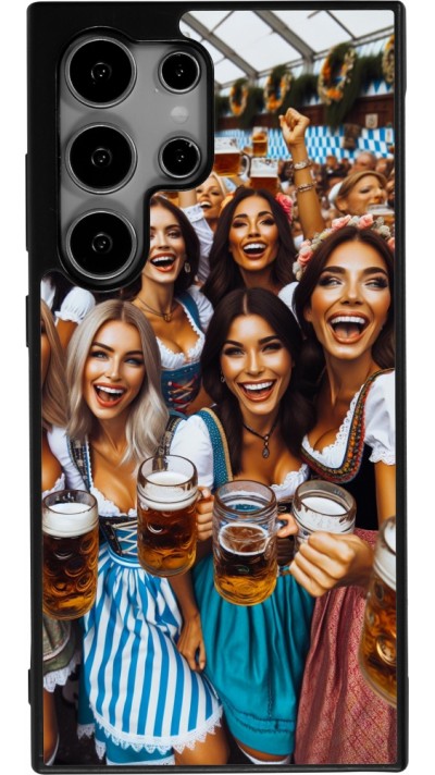 Coque Samsung Galaxy S24 Ultra - Silicone rigide noir Oktoberfest Frauen