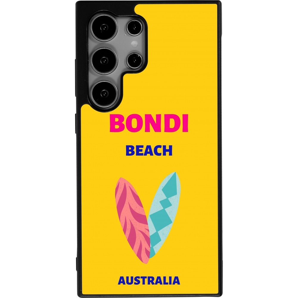 Coque Samsung Galaxy S24 Ultra - Silicone rigide noir Pop Summer Destination Bondi