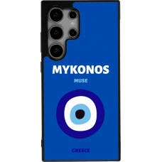 Coque Samsung Galaxy S24 Ultra - Silicone rigide noir Pop Summer Destination Mykonos