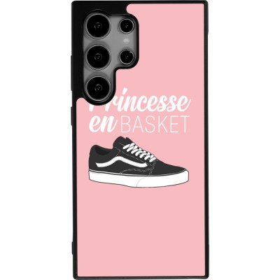 Samsung Galaxy S24 Ultra Case Hülle - Silikon schwarz princesse en basket