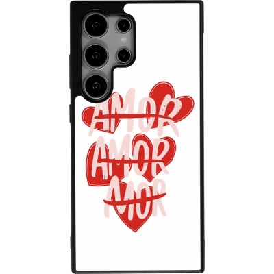 Coque Samsung Galaxy S24 Ultra - Silicone rigide noir Saint Valentines Day 26 Amor