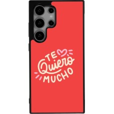 Coque Samsung Galaxy S24 Ultra - Silicone rigide noir Saint Valentines Day 26 Te quiero mucho