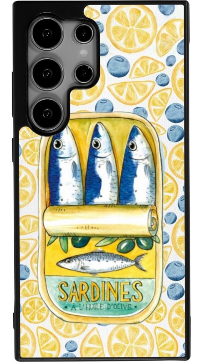 Coque Samsung Galaxy S24 Ultra - Silicone rigide noir Sardines in oil 2026