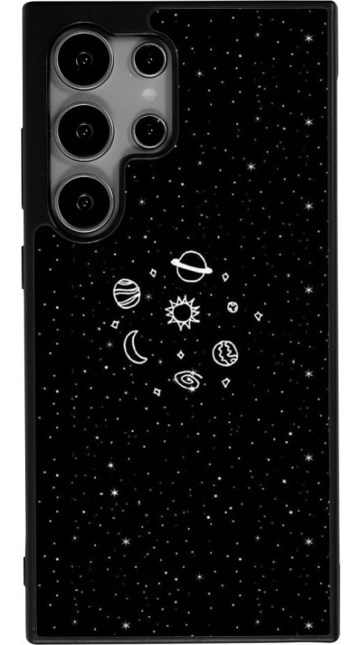 Samsung Galaxy S24 Ultra Case Hülle - Silikon schwarz Space Doodle