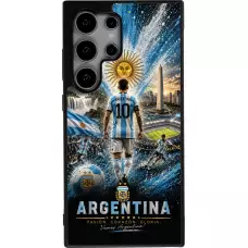 Samsung Galaxy S24 Ultra Case Hülle - Silikon schwarz Fussball Argentinien splash 2026