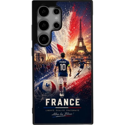 Samsung Galaxy S24 Ultra Case Hülle - Silikon schwarz Fussball Frankreich splash 2026