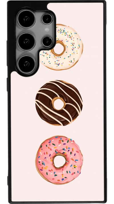 Coque Samsung Galaxy S24 Ultra - Silicone rigide noir Spring 23 donuts