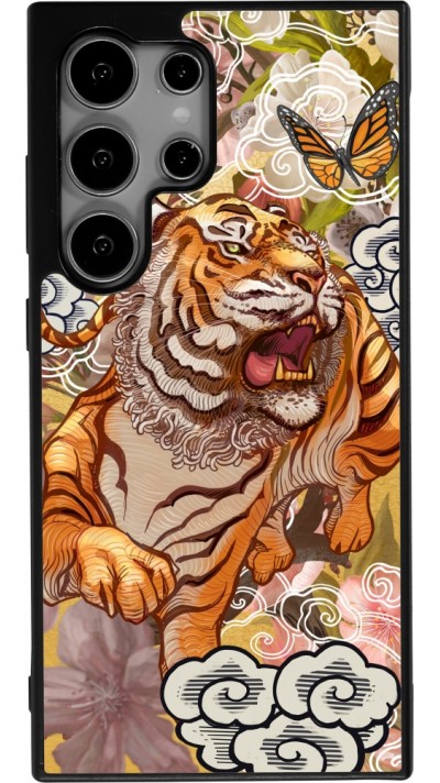 Samsung Galaxy S24 Ultra Case Hülle - Silikon schwarz Spring 23 japanese tiger