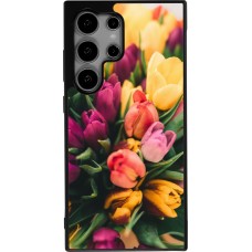 Coque Samsung Galaxy S24 Ultra - Silicone rigide noir Bouquet of tulips Spring 2026