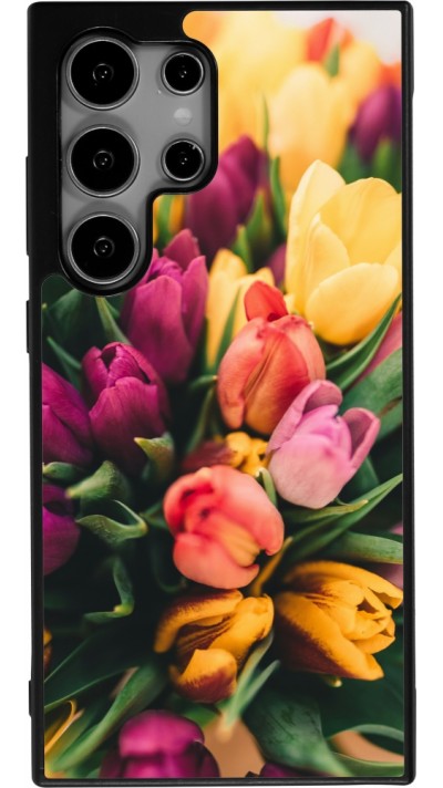 Coque Samsung Galaxy S24 Ultra - Silicone rigide noir Bouquet of tulips 2026