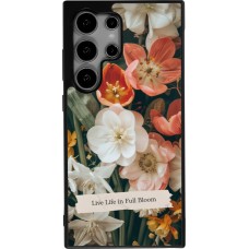 Coque Samsung Galaxy S24 Ultra - Silicone rigide noir Full Bloom 2026
