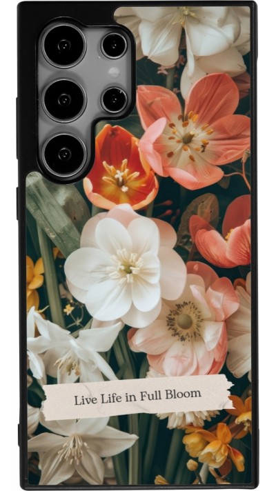 Coque Samsung Galaxy S24 Ultra - Silicone rigide noir Full Bloom 2026