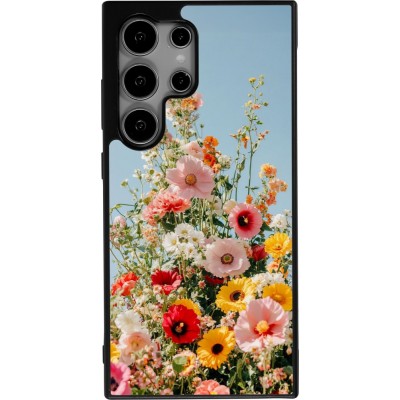 Coque Samsung Galaxy S24 Ultra - Silicone rigide noir Spring flowers Spring 2026