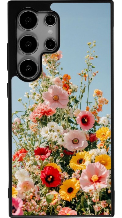 Coque Samsung Galaxy S24 Ultra - Silicone rigide noir Spring flowers 2026