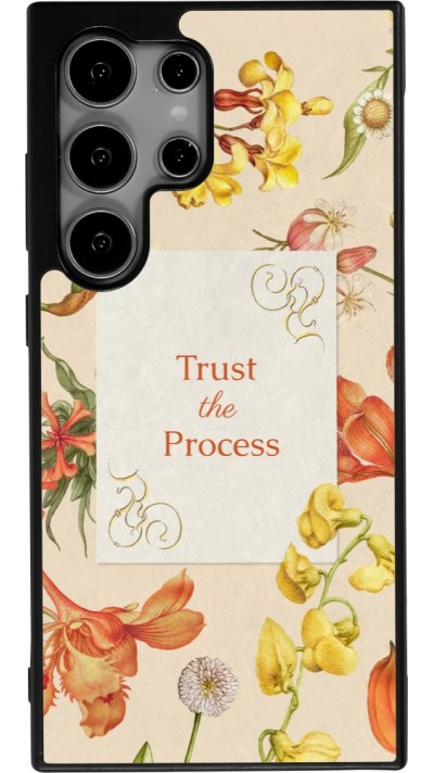 Coque Samsung Galaxy S24 Ultra - Silicone rigide noir Trust the process 2026