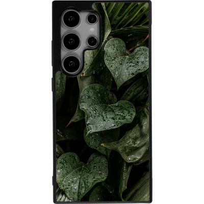 Coque Samsung Galaxy S24 Ultra - Silicone rigide noir Spring 23 fresh plants