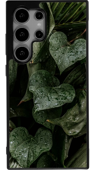 Samsung Galaxy S24 Ultra Case Hülle - Silikon schwarz Spring 23 fresh plants