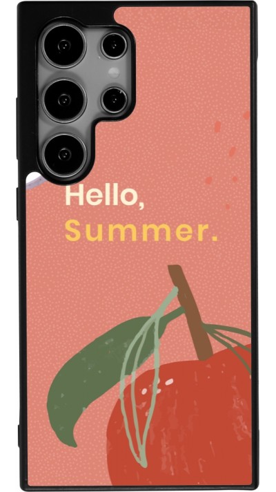 Coque Samsung Galaxy S24 Ultra - Silicone rigide noir Summer 2025 Hello summer