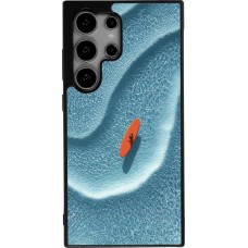 Coque Samsung Galaxy S24 Ultra - Silicone rigide noir Orange surf Summer 2026