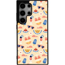 Coque Samsung Galaxy S24 Ultra - Silicone rigide noir Pattern Summer 2026