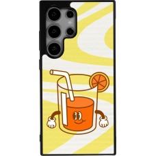 Coque Samsung Galaxy S24 Ultra - Silicone rigide noir Summer drink 2026