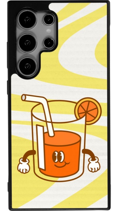 Coque Samsung Galaxy S24 Ultra - Silicone rigide noir Summer drink 2026