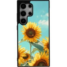 Coque Samsung Galaxy S24 Ultra - Silicone rigide noir Sunflowers Summer 2026