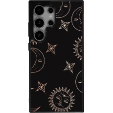 Samsung Galaxy S24 Ultra Case Hülle - Silikon schwarz Suns and Moons