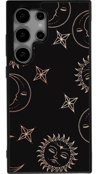 Coque Samsung Galaxy S24 Ultra - Silicone rigide noir Suns and Moons
