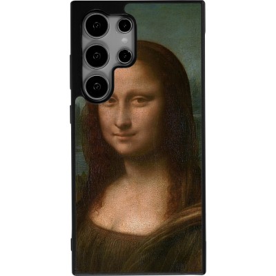 Coque Samsung Galaxy S24 Ultra - Silicone rigide noir Tableau art - La Joconde - Léonard de Vinci