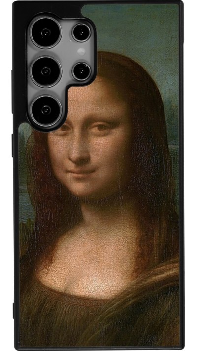 Coque Samsung Galaxy S24 Ultra - Silicone rigide noir Tableau art - La Joconde - Léonard de Vinci
