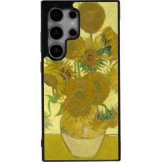 Coque Samsung Galaxy S24 Ultra - Silicone rigide noir Tableau art - Les Tournesols - Van Gogh
