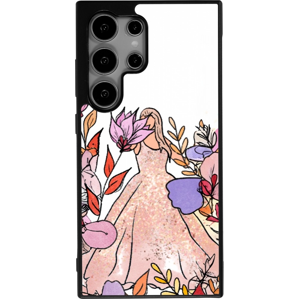Samsung Galaxy S24 Ultra Case Hülle - Silikon schwarz Taylor Swift Sketch - White